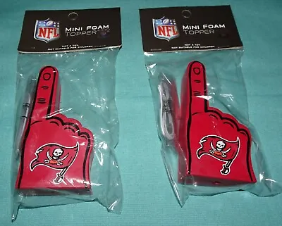 2 PIECES LOT = NFL Tampa Bay Buccaneers Mini Foam Finger Antenna Topper Ornament • $5.68