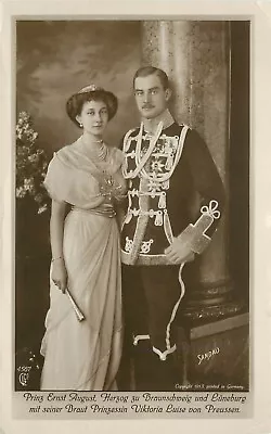 RPPC German Royalty Prince Ernst August & Bride Victoria Luise Of Prussia 4567 • $10.16