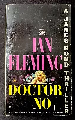 Doctor No By Ian Fleming James Bond Spy Thriller Signet D2036 14th Printing • $10.99