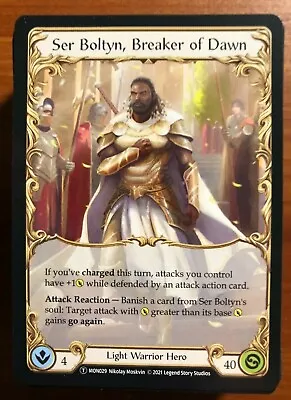 Ser Boltyn - Classic Constructed Deck - Flesh And Blood - Monarch • $14