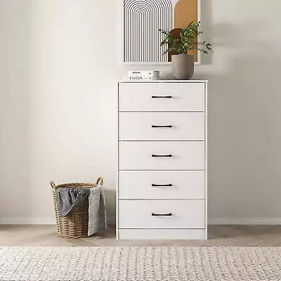 Ardent 5 Drawer Dresser White • $166.80