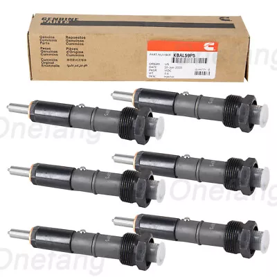 6 X Diesel Fuel Injector Set 12V 70-90 HP M12 154 Fits 89-93 Dodge 5.9L Cummins • $111.94