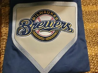 Pottery Barn Teen MLB Milwaukee Brewers Patch Sham Standard 26x20in Grey • $24