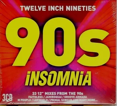 90s Insomnia 12  Mixes NEW SEALED 3xCD Faithless Stone Roses Republica Space ETC • £5.45