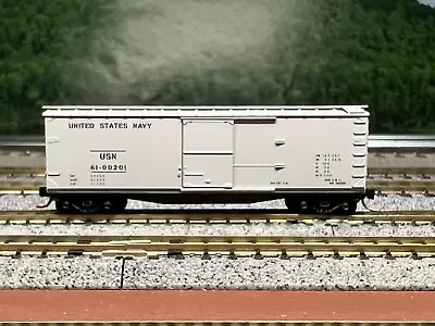 N Scale - MTL United States Navy 40' Single Door Boxcar USN61-00201 N5963 • $19.99