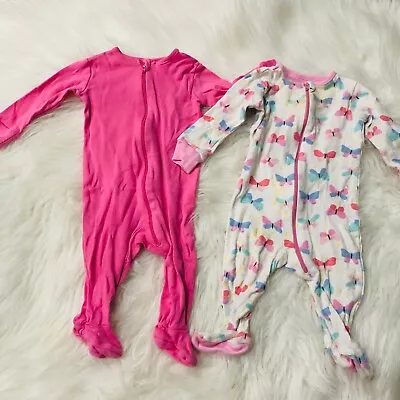 Baby Infant Toddler Zip Up Footed Pajamas Sleeper 2 Piece Newborn 0-3 Months • $12.99