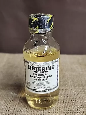 Vintage Glass Bottle Listerine 3oz New/Sealed • $25