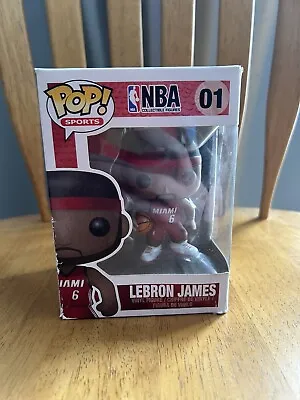 Funko Pop! Vinyl: Lebron James #1 Miami Heat. BRAND NEW IN BOX FREE SHIPPING • $189.99