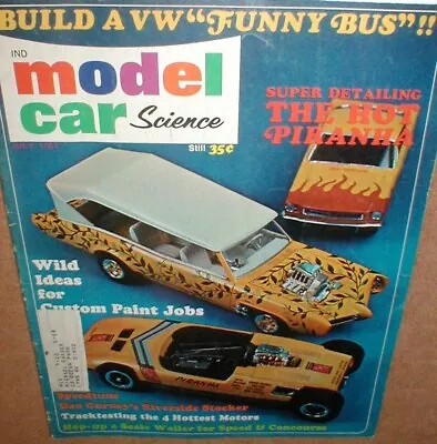 Model Car Science July 1967 Magazine Table Top Slot Car Racing Original • $19.99