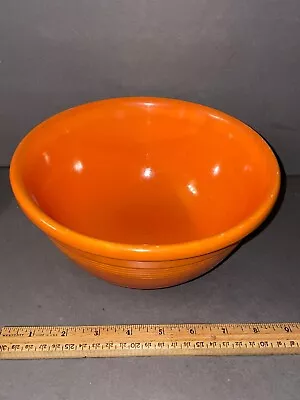 Vintage Orange Pacific Pottery 18r Marked Ringware Mixing Bowl 8 1/2  • $31.98