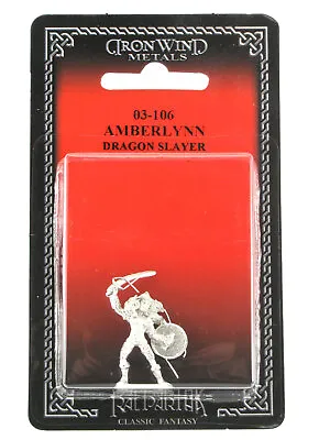 $4.49 • Buy Amberlynn Dragon Slayer #03-106 Classic Ral Partha Fantasy RPG Metal Figure