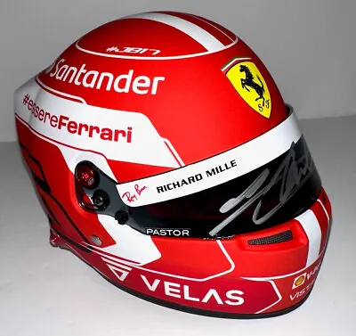 Charles Leclerc Signed 1/2 Scale Ferrari F1 Helmet Autographed Beckett BAS Coa • $999