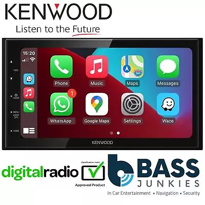 Kenwood DMX5020DABS - 6.8  DAB+ Bluetooth Android Auto CarPlay Car Stereo Screen • £324.95