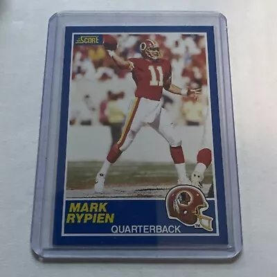 1989 Score Mark Rypien Rookie Washington Redskins #105 • $1