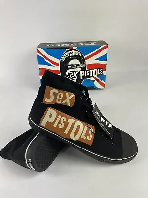 Draven Sex Pistols Punk High Top Shoe Vision Street Wear Canvas Retro Size US 13 • $59.99