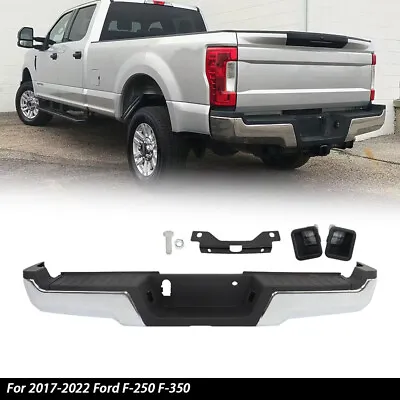 For 2017-2022 Ford F-250 F-350 Super Duty Chrome Rear Step Bumper Assembly • $386.13