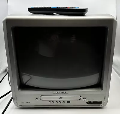 Magnavox MWC13D6 TV/DVD Combo Retro Gaming Video Player Tested Works W/ Remote • $89.99