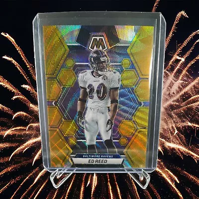 2023 Mosaic Ed Reed Gold Wave 14/17 Baltimore Ravens • $49.99