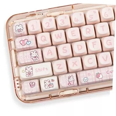  PBT Keycaps 144 Keys Full Keys Dye-Sublimation Keycap Set MOA Profile Pink • $40.01