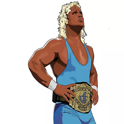 NEW! Mr.Perfect (Curt Hennig)2 WWE WWF 1980's Wrestling Legend Digital Art PRINT • $19.95