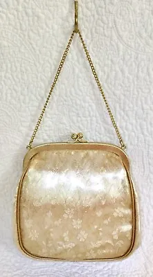 Vintage J.R. - Julius Resnick Miami Gold Floral Print Purse/Handbag Pre-Owned • $22.99