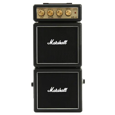 $69 • Buy Marshall MS-4 Black Portable Micro Amplifier Amp Speaker For Electric Guitar