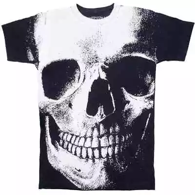 Skull SM Mens Graphic Tee Shirt Horror Gothic Dark Death Halloween Macabre Gift • $26.99