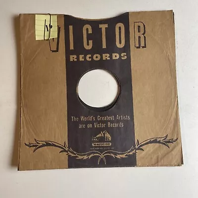 10  78 RPM Record Sleeves - Lot Of 10 Victor Record Sleeves (Bundle #16) • $10