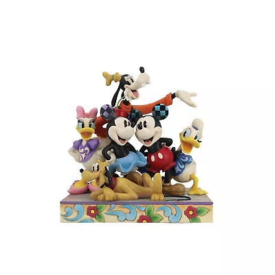 Jim Shore Disney MICKEY AND FRIENDS GROUP 2024 Figurine 6014331 Pals Forever • $135.99