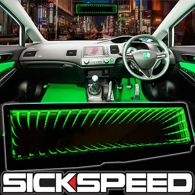 Sickspeed Galaxy Mirror Led Light Clip-on Rear View Wink Rearview Green P4 • $19.88