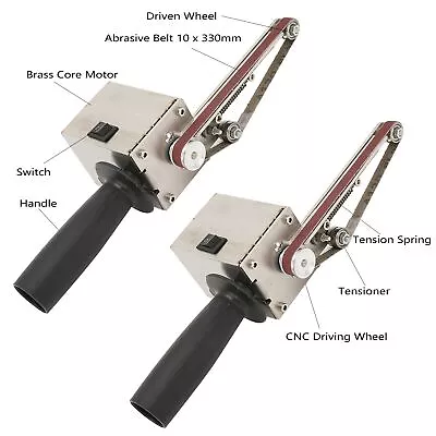 100W Belt Sander Mini Electric Adjustable Hand Held Grinder Polishing Machine❤ • £55.33