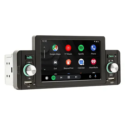 $64.70 • Buy 5in Car Stereo Bluetooth Radio Player Single Din Touch Screen Carplay Android