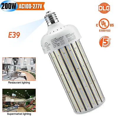 200W LED Corn Light Bulbs Replace1000W MH/HPS Warehouse High Bay Lamp E39 5000K • $84.37