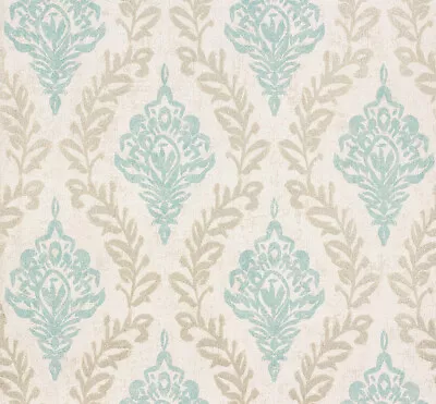 Erismann Visio Blue Gold Damask  Non Woven Vinyl Wallpaper 6949-18 • £8.95