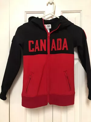 $44.99 • Buy Hudson Bay Co. Canada Olympic Jacket Girls Sz 7/8 Hood Soft Shell Full Zip VGUC