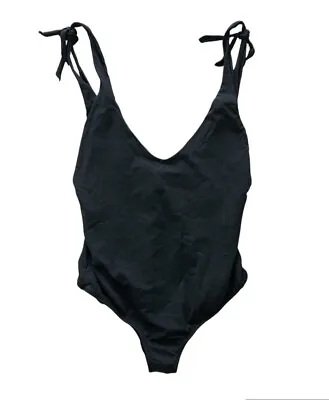 Malia Mills Jaemi One Piece Maillot Bathing Suit In Black Sz 12 • $300