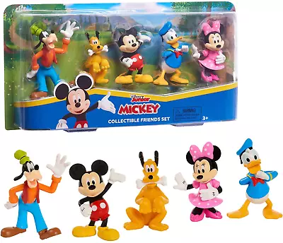 Disney Junior Mickey Mouse Collectible Figure Set 5 Pack 3-Inch Collectible Fi • $13.68