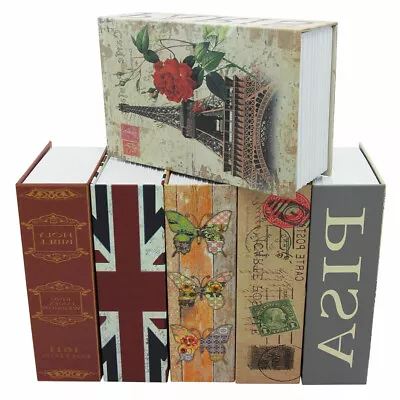 £8.49 • Buy HomeSafe BookSafe Metal Security Safe Money Box Hidden Security Lock Brand New