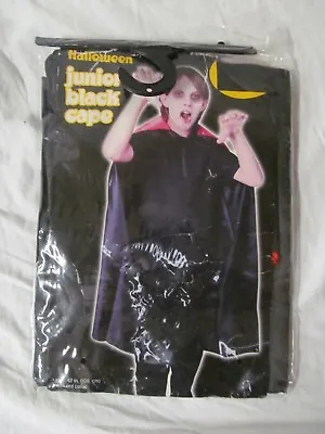 New Child's Black & Red 42” Dracula Cape Boy Or Girl Halloween Costume Accessory • $12.99