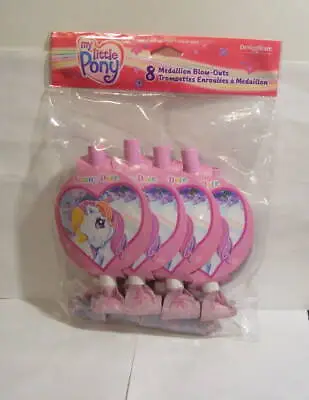 MY LITTLE PONY MEDALLION BLOW-OUTS PARTY HORNS SUNNY DAZE MIP 2003 HTF Rare • $16.99