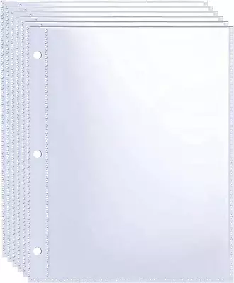 40 Pack 80 Pockets 5X7” Photocard Sleeves For A5 3 Mini Ring Binder Ultra-Clear • $14.42