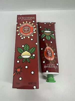 L’Occitane Shea Green CHESTNUT Hand Cream 5.1 Oz FRANCE Brand New Boxed • $26.59