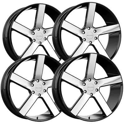 (4) Vision 472 Switchback 22x9.5 6x135 +30mm Black/Machined Wheels Rims 22  Inch • $1343.96