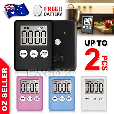 Magnetic Kitchen LCD Digital Timer Countdown Count Down 99 Minute Electronic Egg • $8.45