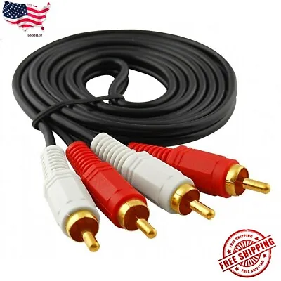 2-RCA Stereo Analog Audio Cable 2-RCA Male To Male 5ft • $3.99