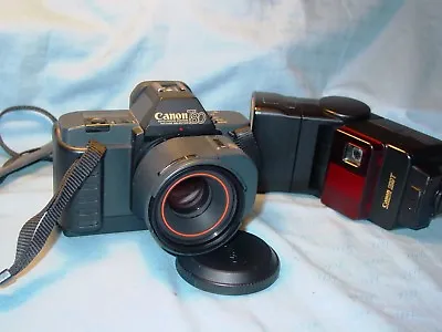 Canon T80 + 50 Mm + Canon 299T Flash Bundle • £153.77