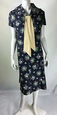 Vintage Dress 1960s Horrockses Floral Patterned Day Dress UK Size 14 Boho Retro • £125