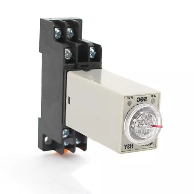 AC 110V H3Y-2 Power On Time Delay Relay Solid State Timer 0-60S DPDT Sockets • $14.46