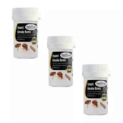 3 Smoke Insect Pest Control Bomb Cockroach Moth Ant Flea Bed Bug Fly Wasp Killer • £11.99