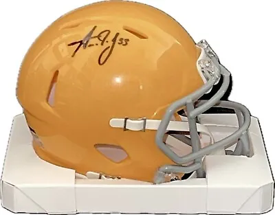 Aaron Jones Signed Packers 1950's Throwback Speed Mini Helmet Beckett Cert • $234.37